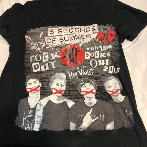 5 Seconds of Summer ROWYSO tour shirt Band Tee - Picture 1 of 2